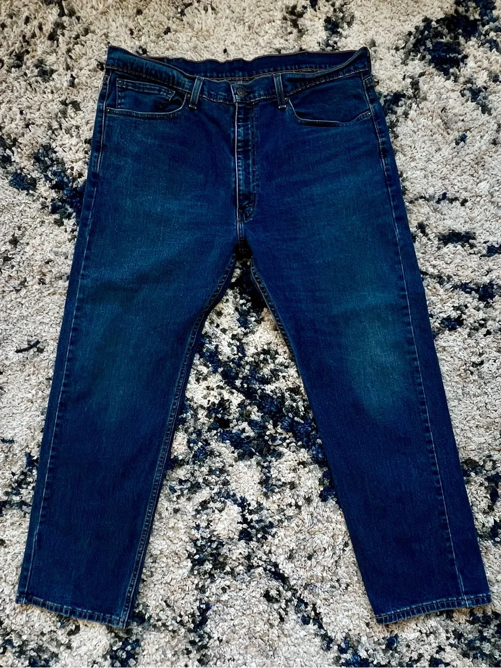 Levi Strauss &  Co. Men's Dark Blue 505 Jeans